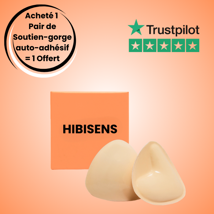 Soutien-gorge auto-adhésif solide Push Up - Hibisens™