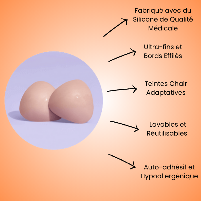 Soutien-gorge auto-adhésif solide Push Up - Hibisens™